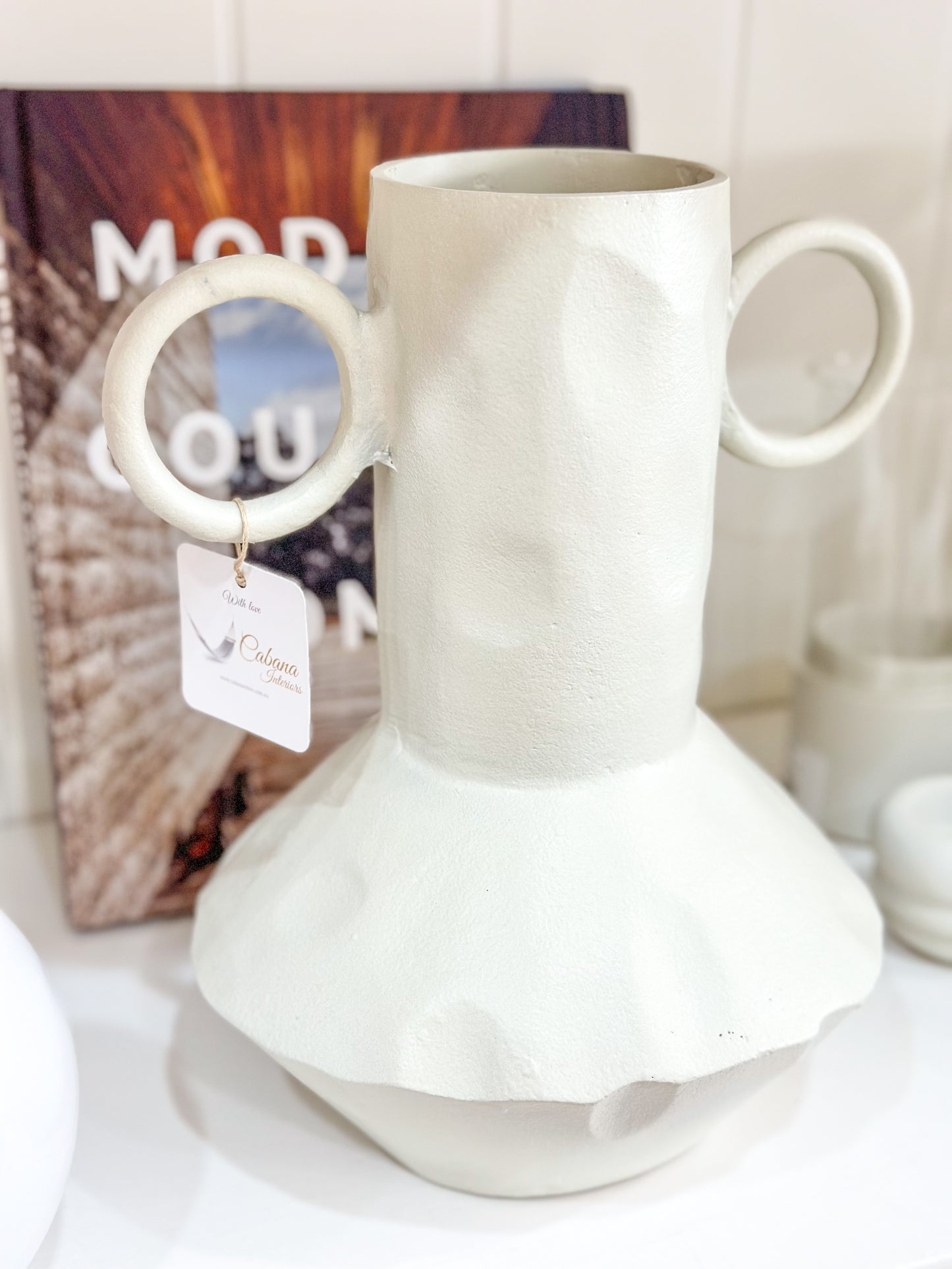 Capri Sculptural Ceramic Vase