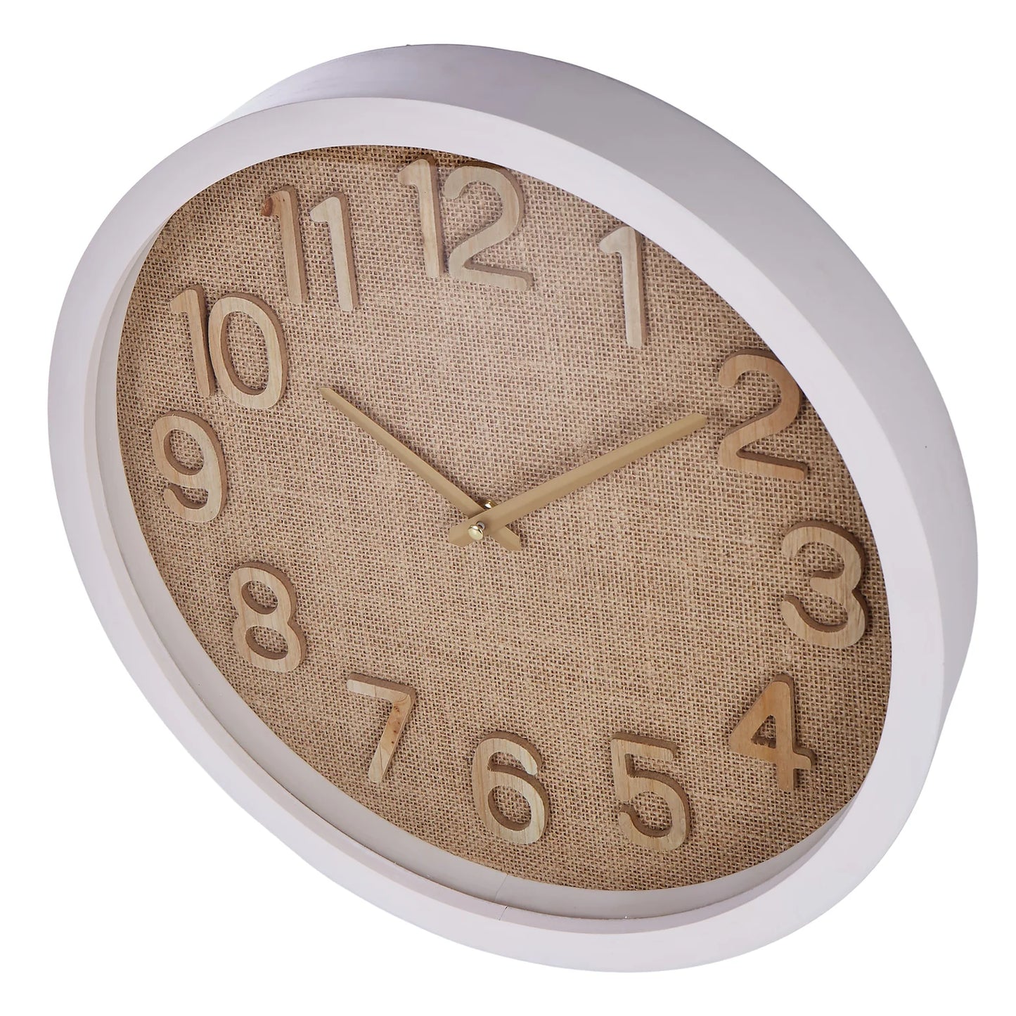 Cunene Weave Wall Clock Brown
