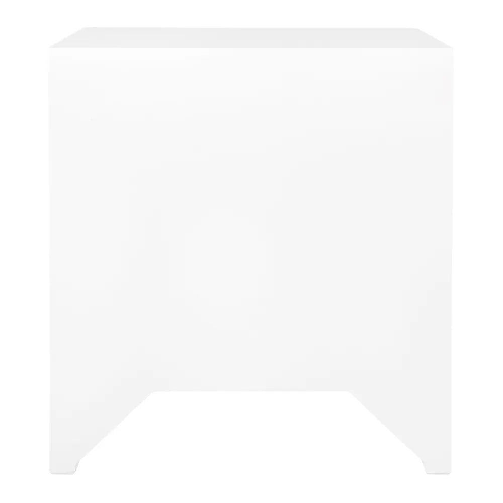 Ariana Large White Bedside Table