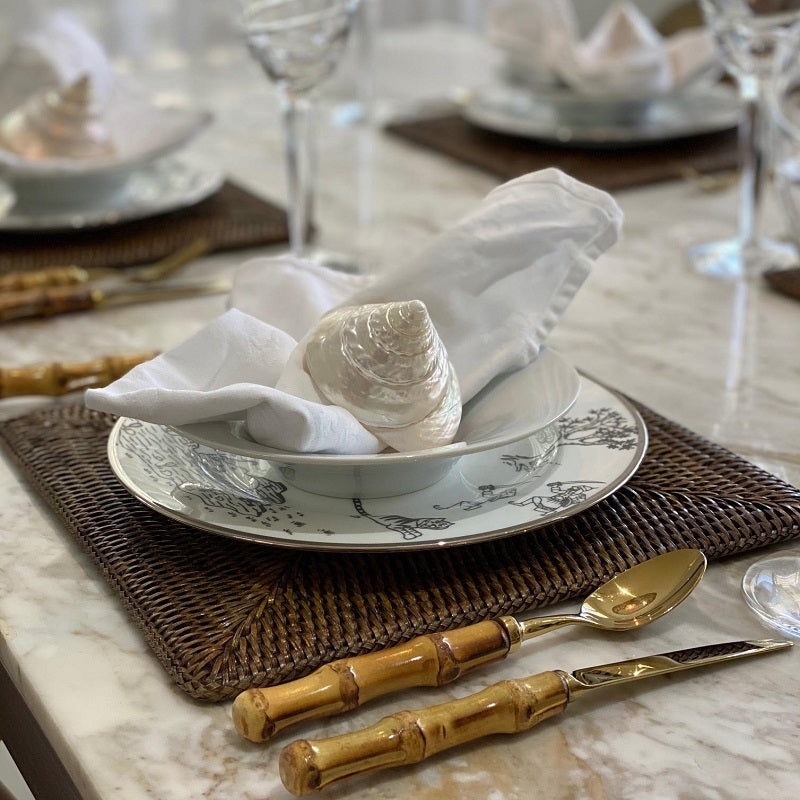 PLANTATION PLACEMAT SQUARE X 6