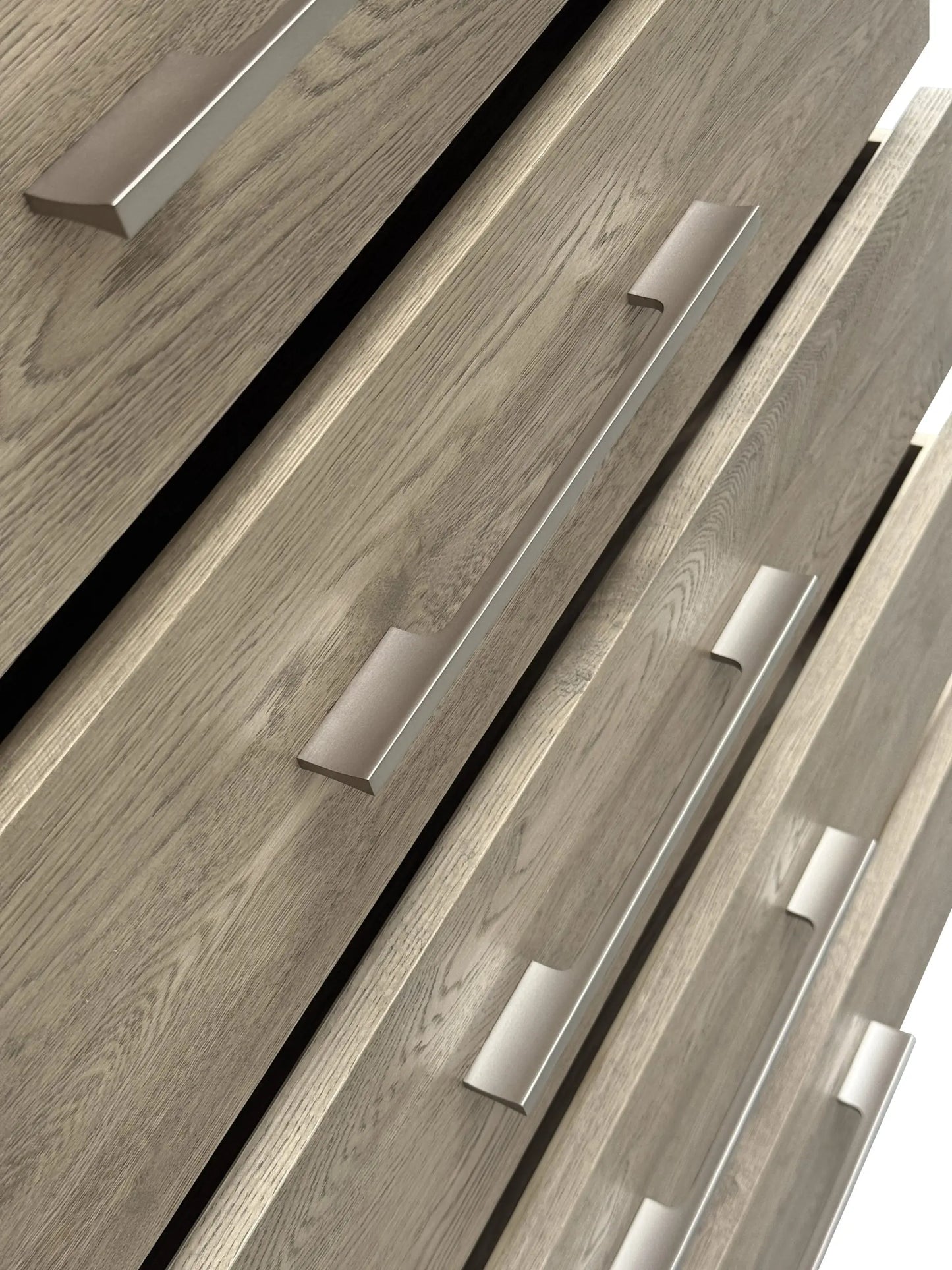 French Contemporary Tallboy Weathered Oak