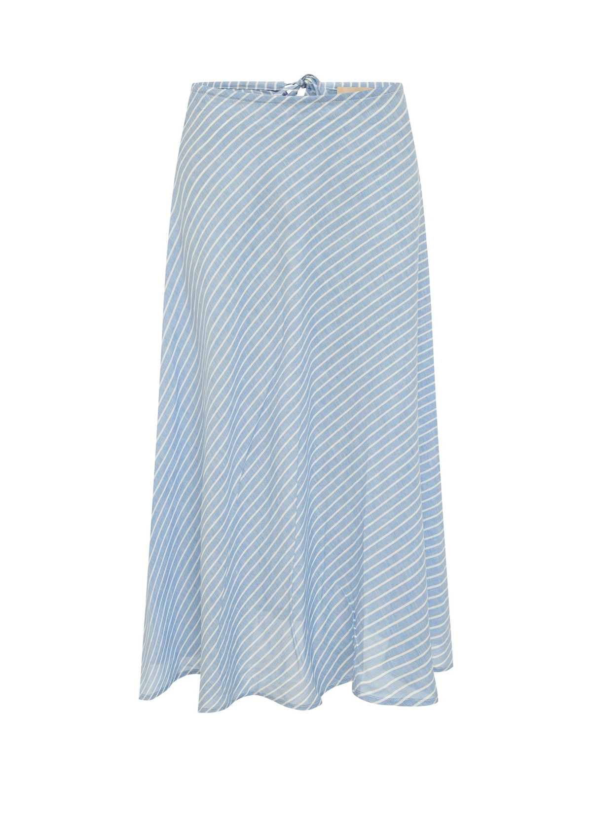 Scandi & Co. Blue & White Stripe Linen Skirt