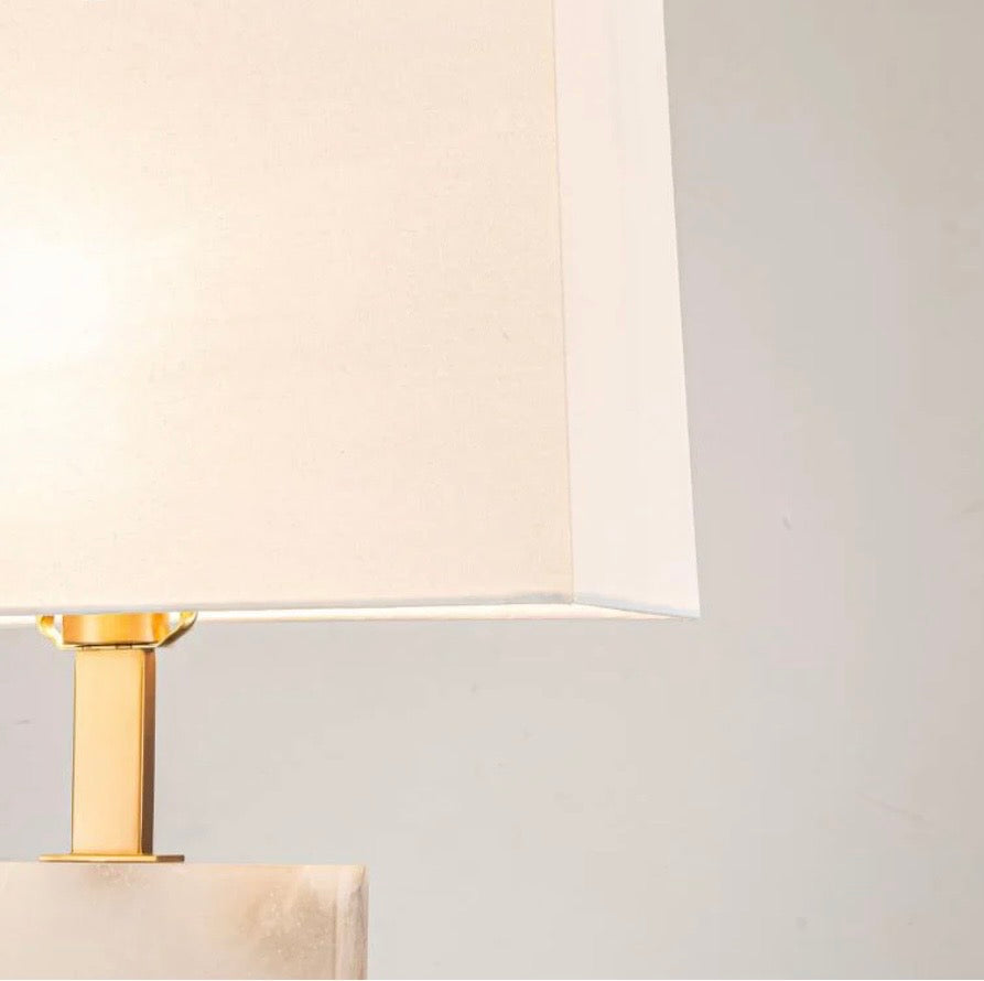 Roco Alabaster Table Lamp with Shade