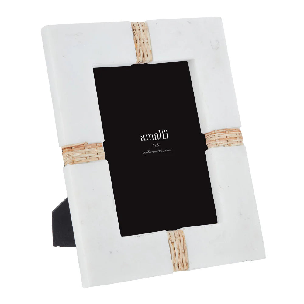 Maurie Photo Frame White & Natural