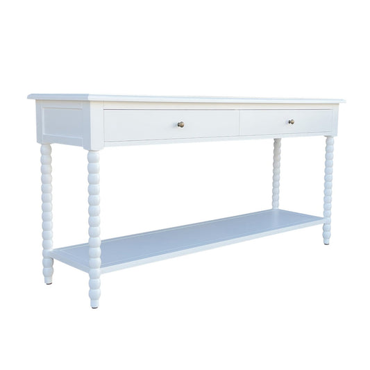Bobbin Console Table White
