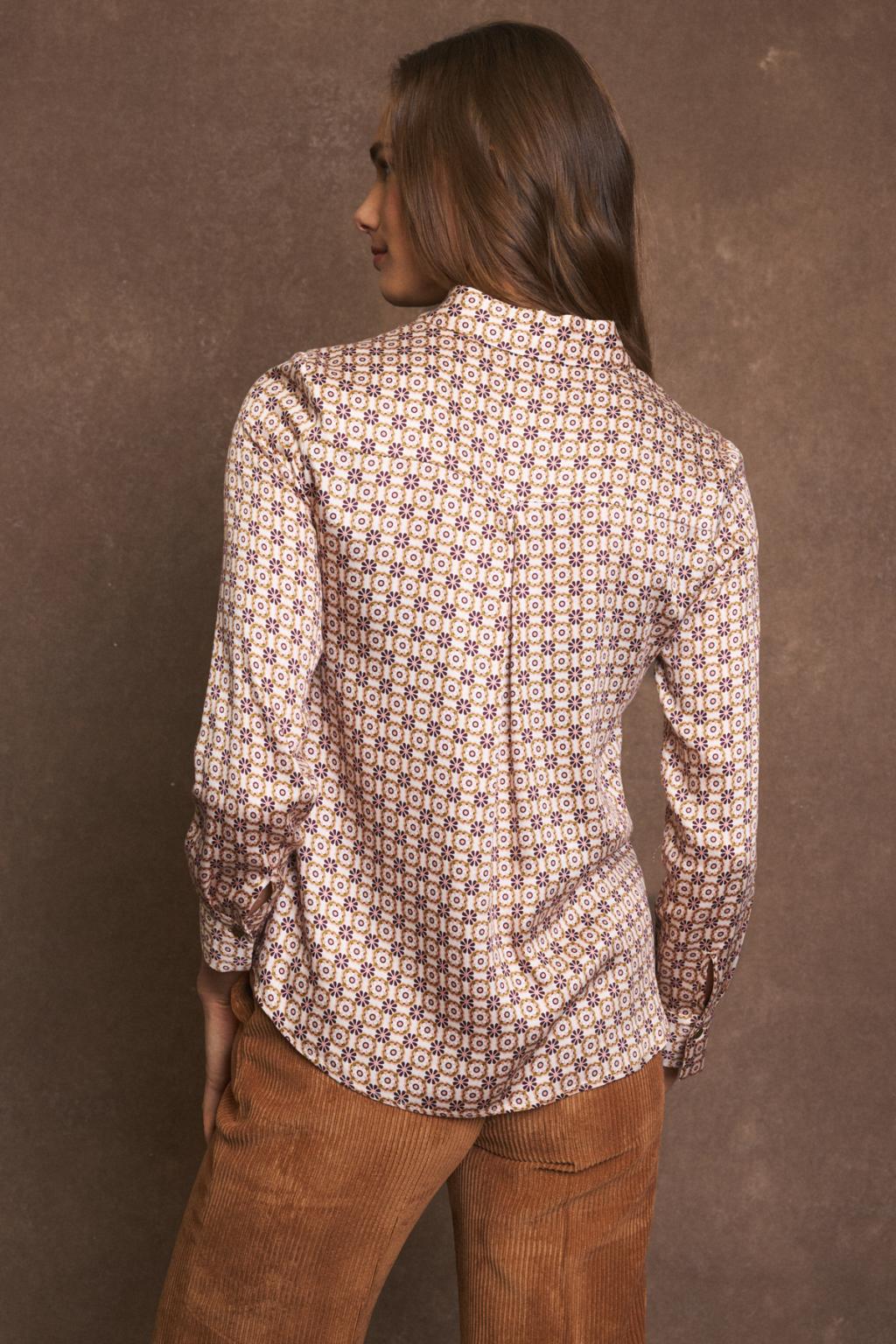 Vida Print Shirt – Pink