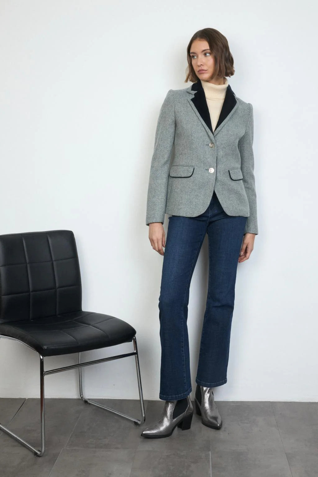Fontana Blazer – Petrol Blue
