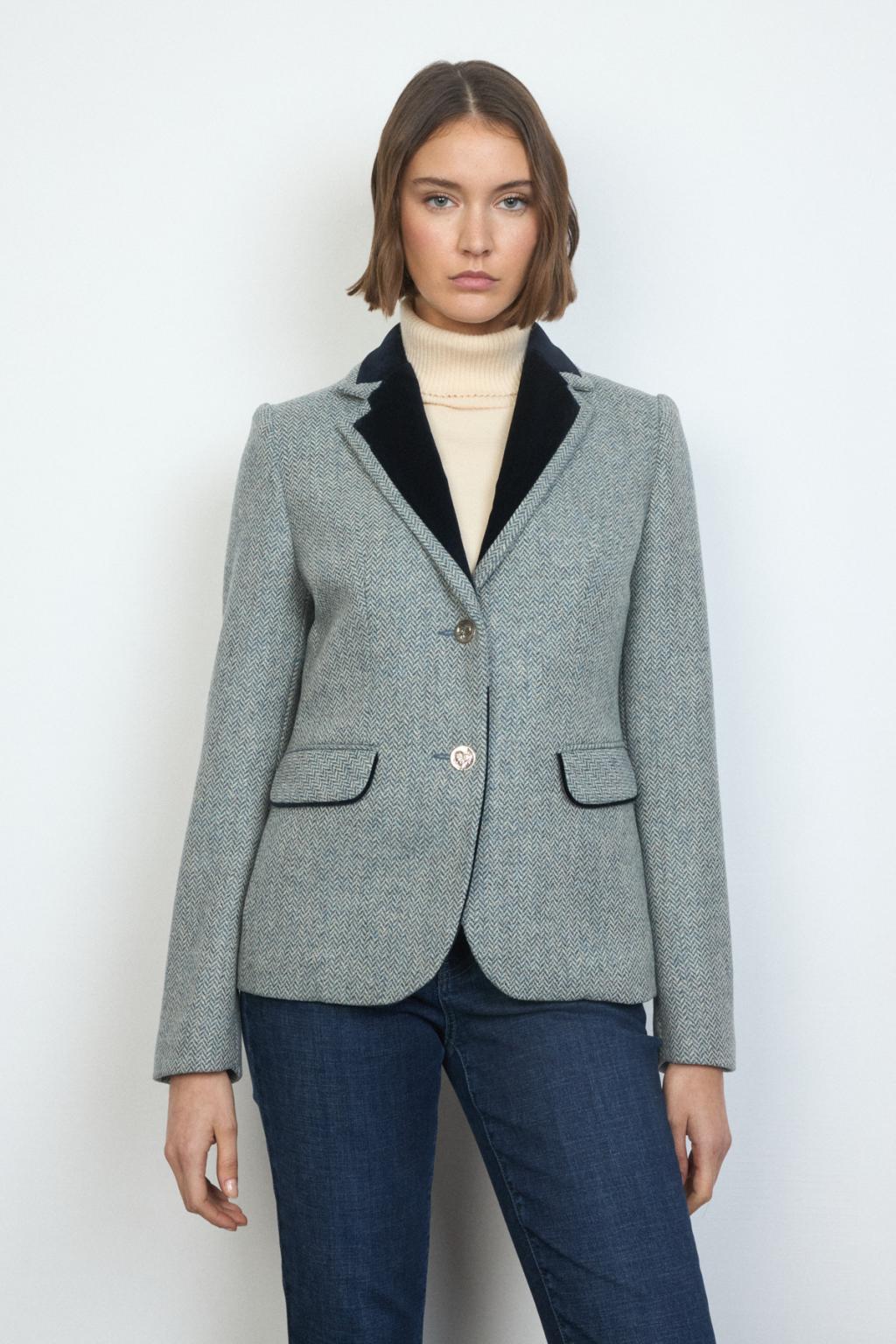 Fontana Blazer – Petrol Blue