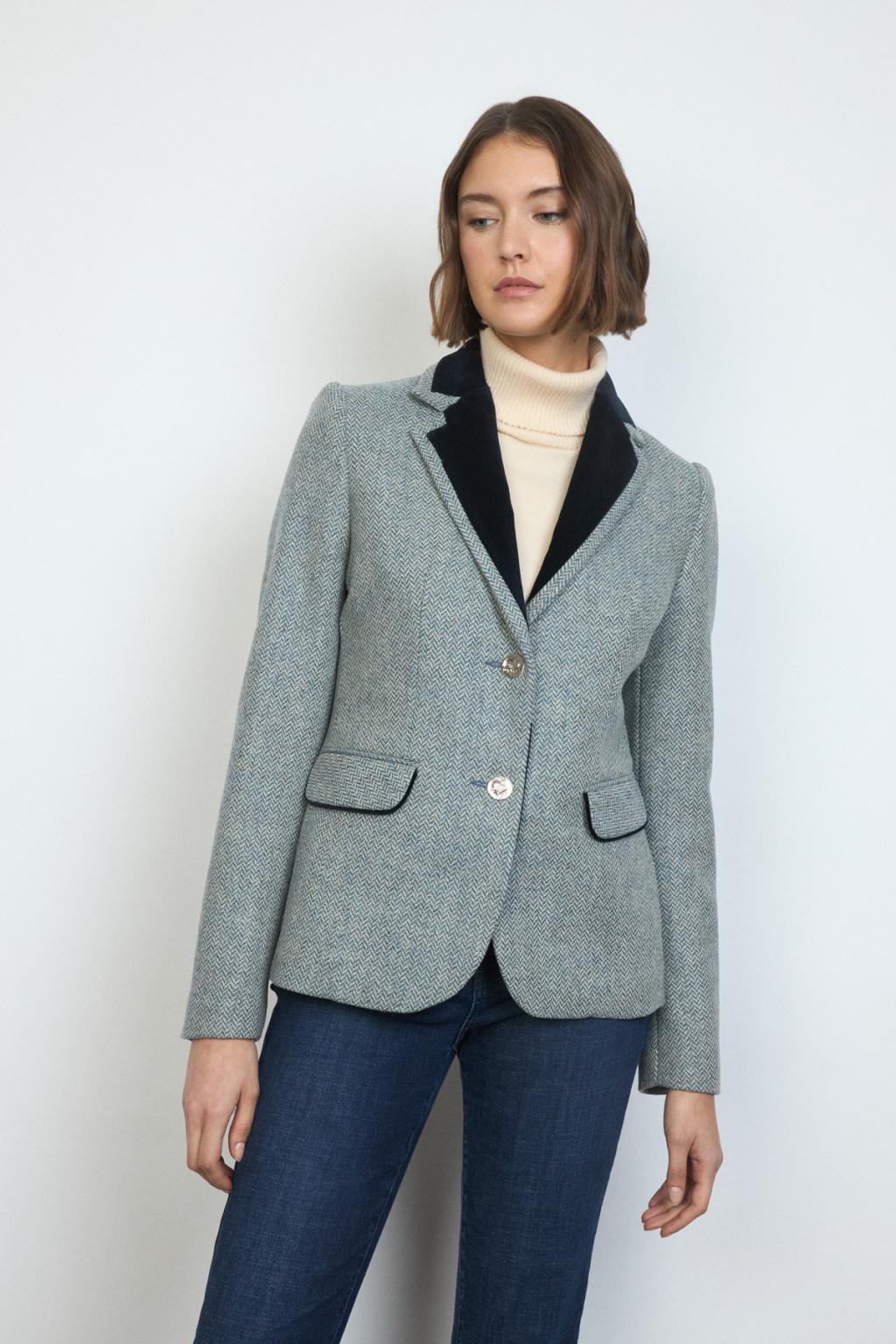 Fontana Blazer – Petrol Blue