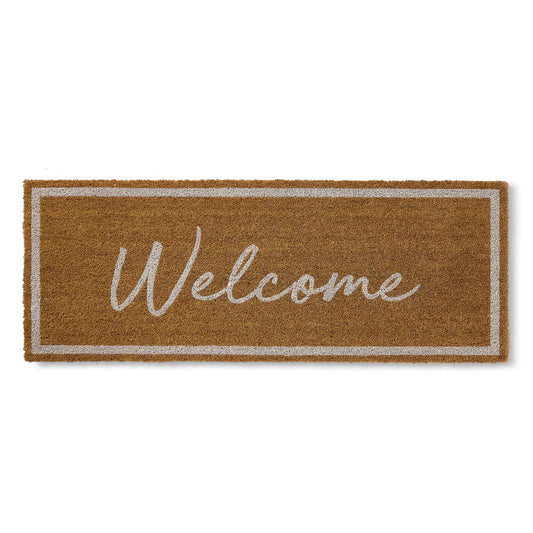 Welcome White Doormat