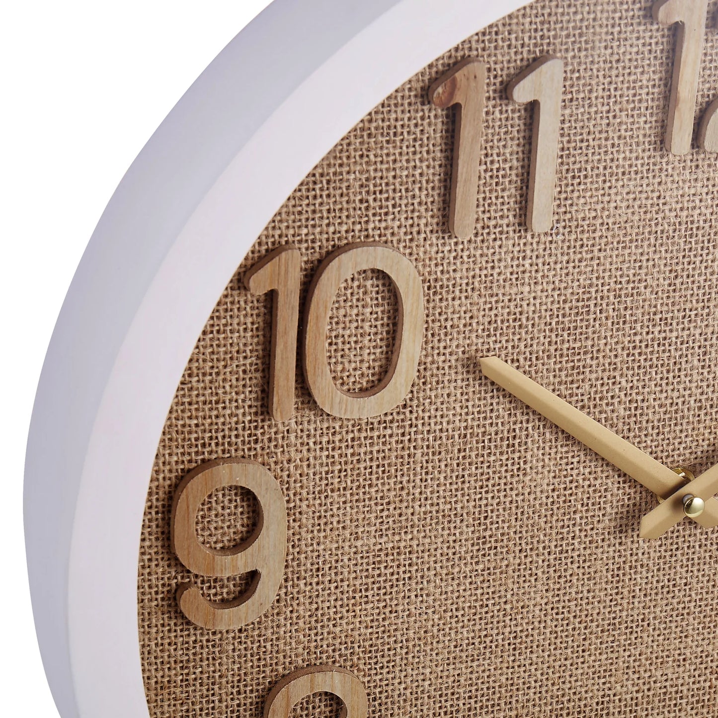 Cunene Weave Wall Clock Brown