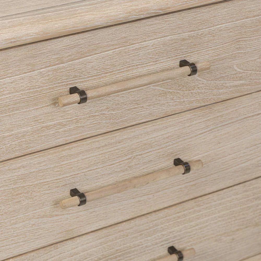 Bayview Dresser 6 drawer Natural Whitewash