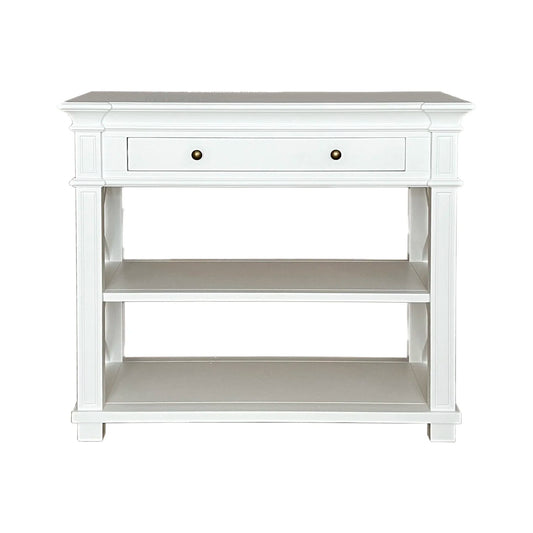 Heston White Console Table 90cm