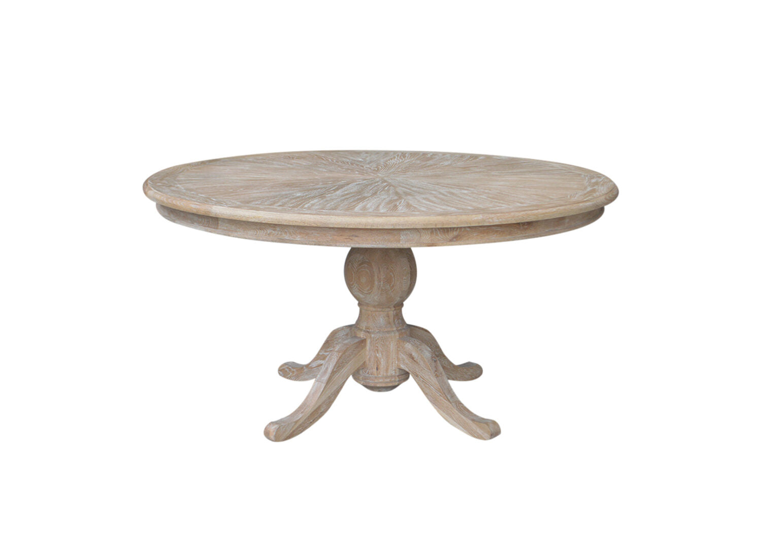 Botany Round Dining Table Whitewashed Oak 150cm – Cabana