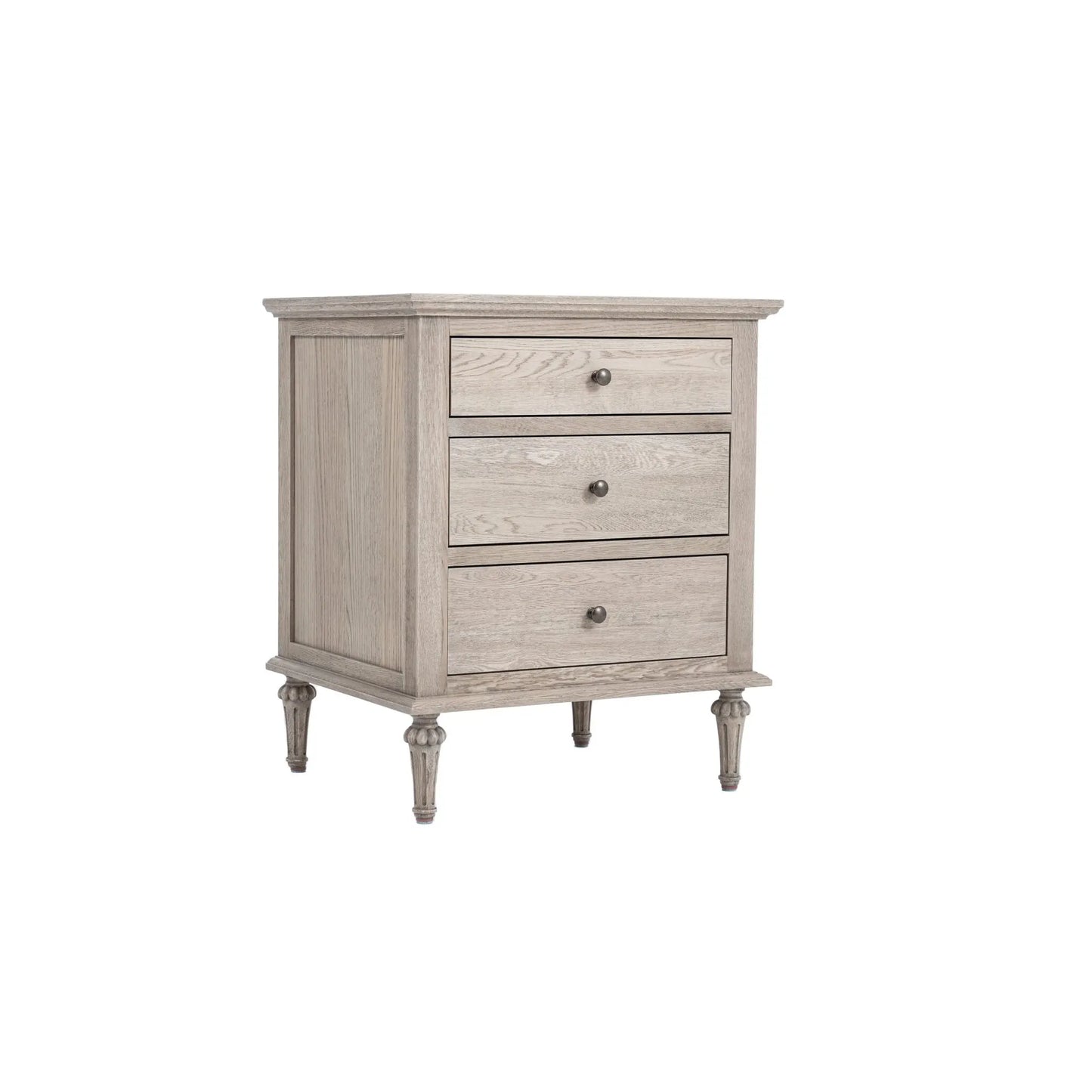 Emmerson Oak Side Table Round Knob