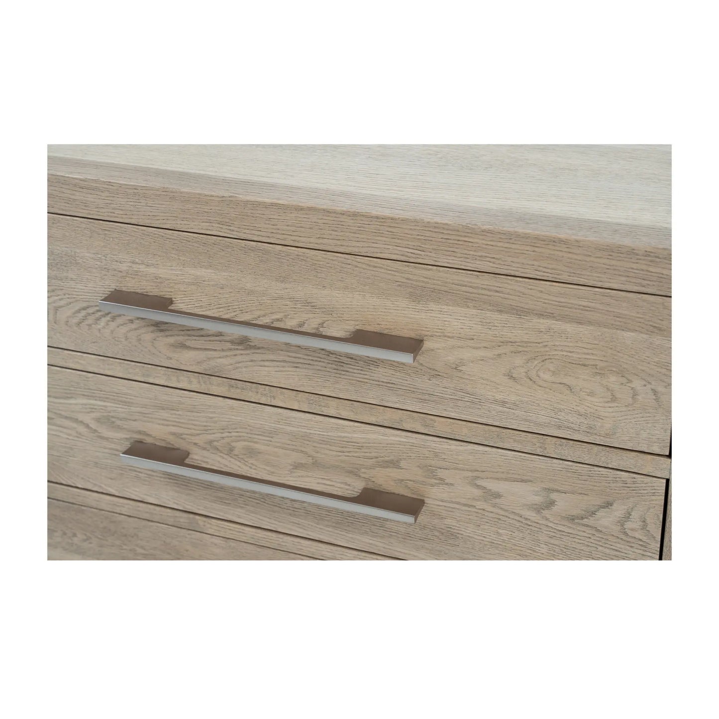French Contemporary Oak Bedside Table 80cm