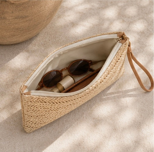 Coastal Woven Clutch