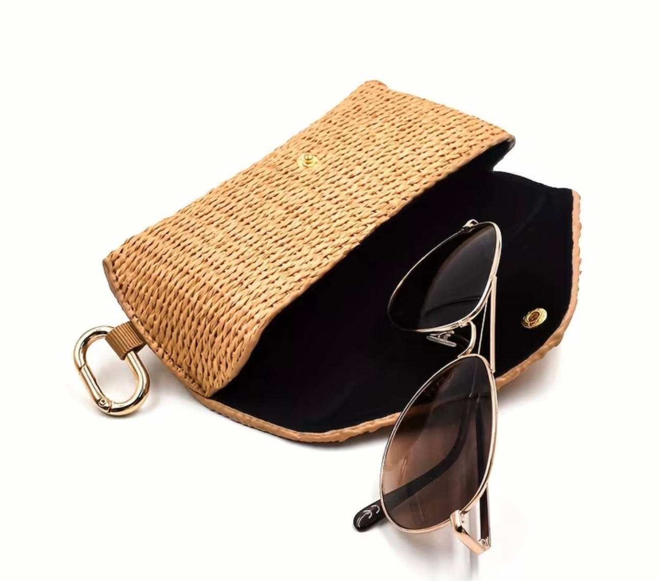 Raffia Sunglasses Case