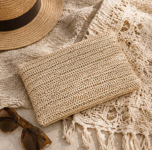 Coastal Woven Clutch