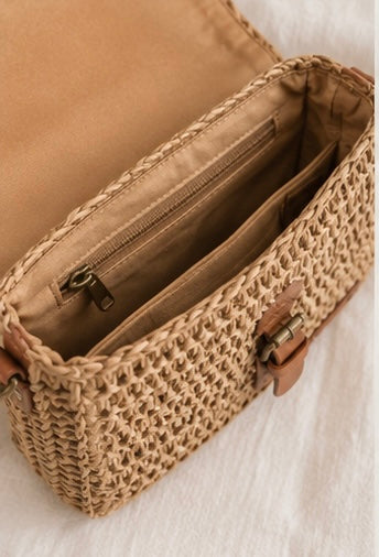 Coastal Woven Crossbody Bag