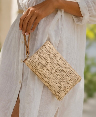 Coastal Woven Clutch