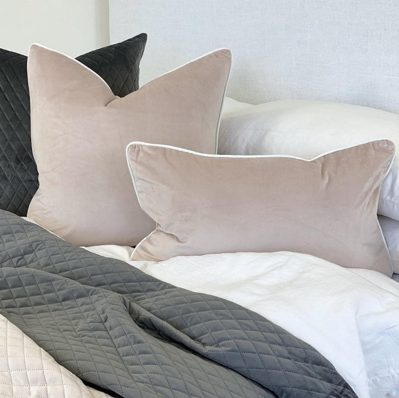 RODEO BLUSH VELVET CUSHION