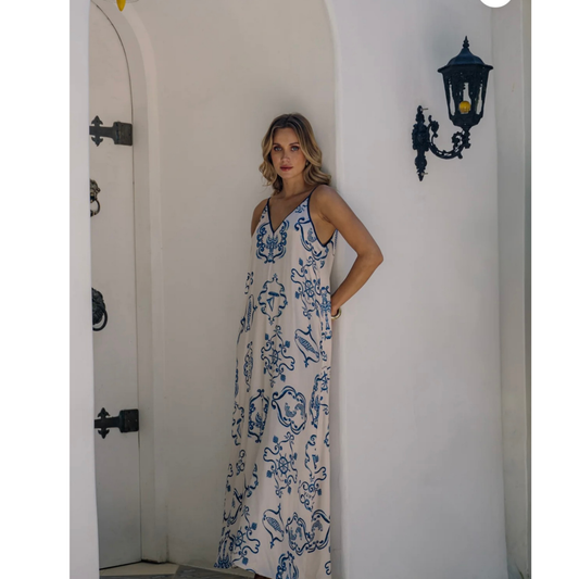 NAUTICAL SLIP DRESS