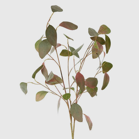 Eucalyptus Spray With 42 Leaves Green & Pink