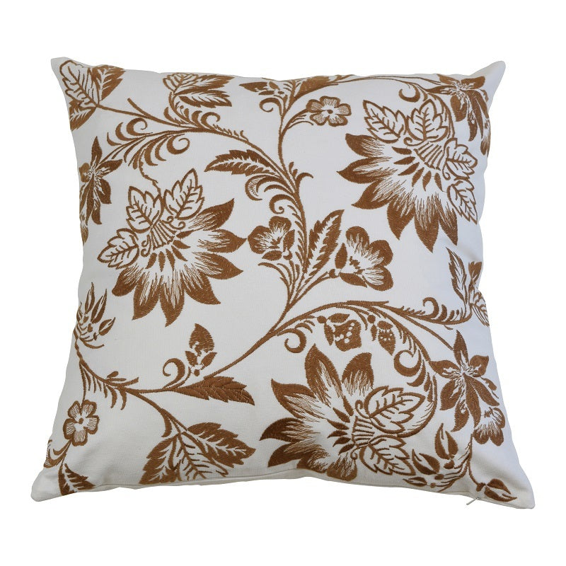 GRACE CARAMEL CUSHION FEATHER FILLED