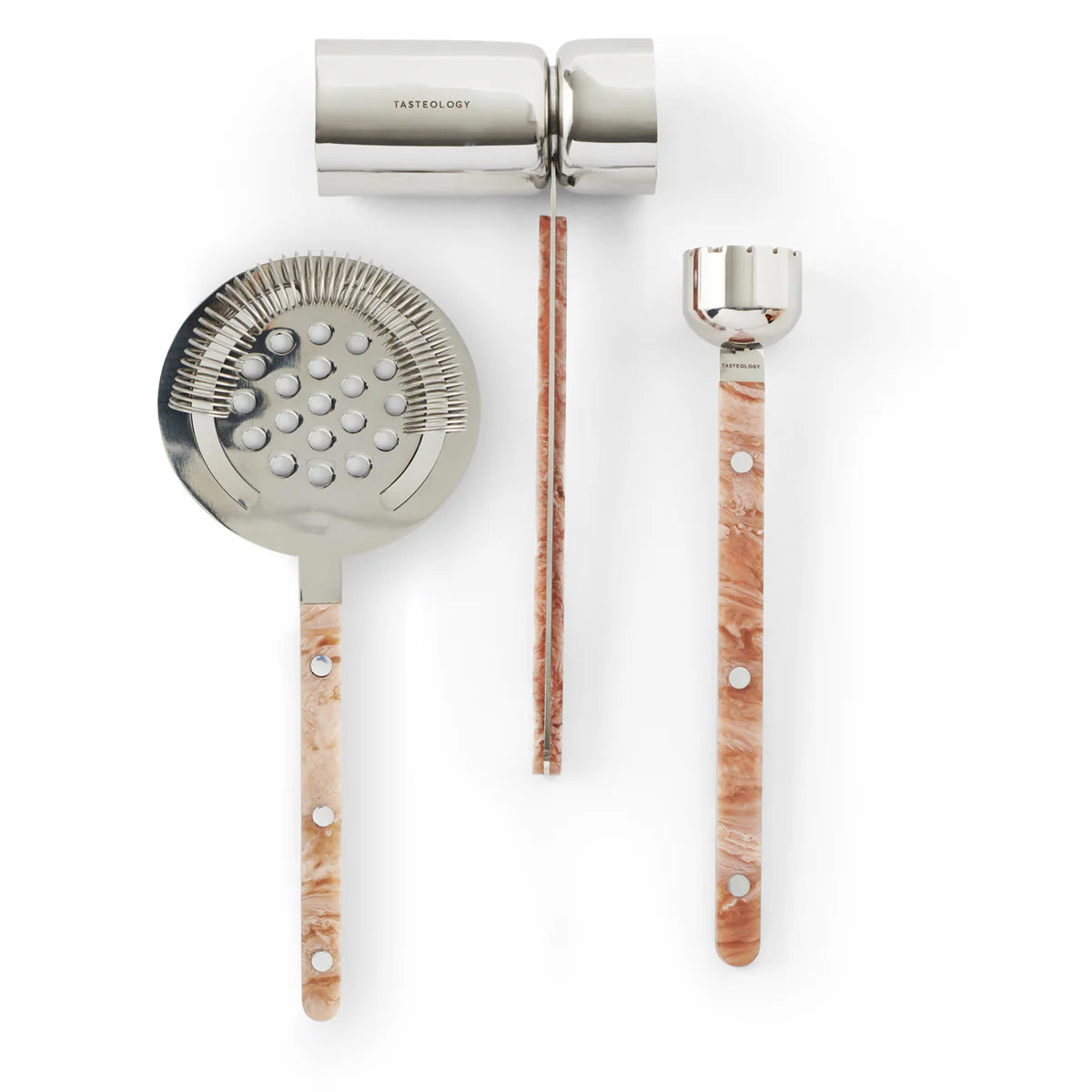 COCKTAIL TOOLS SET - TAUPE
