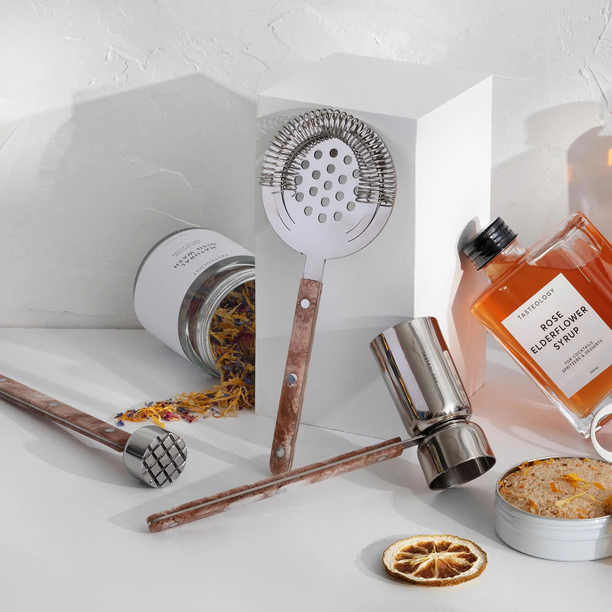 COCKTAIL TOOLS SET - TAUPE