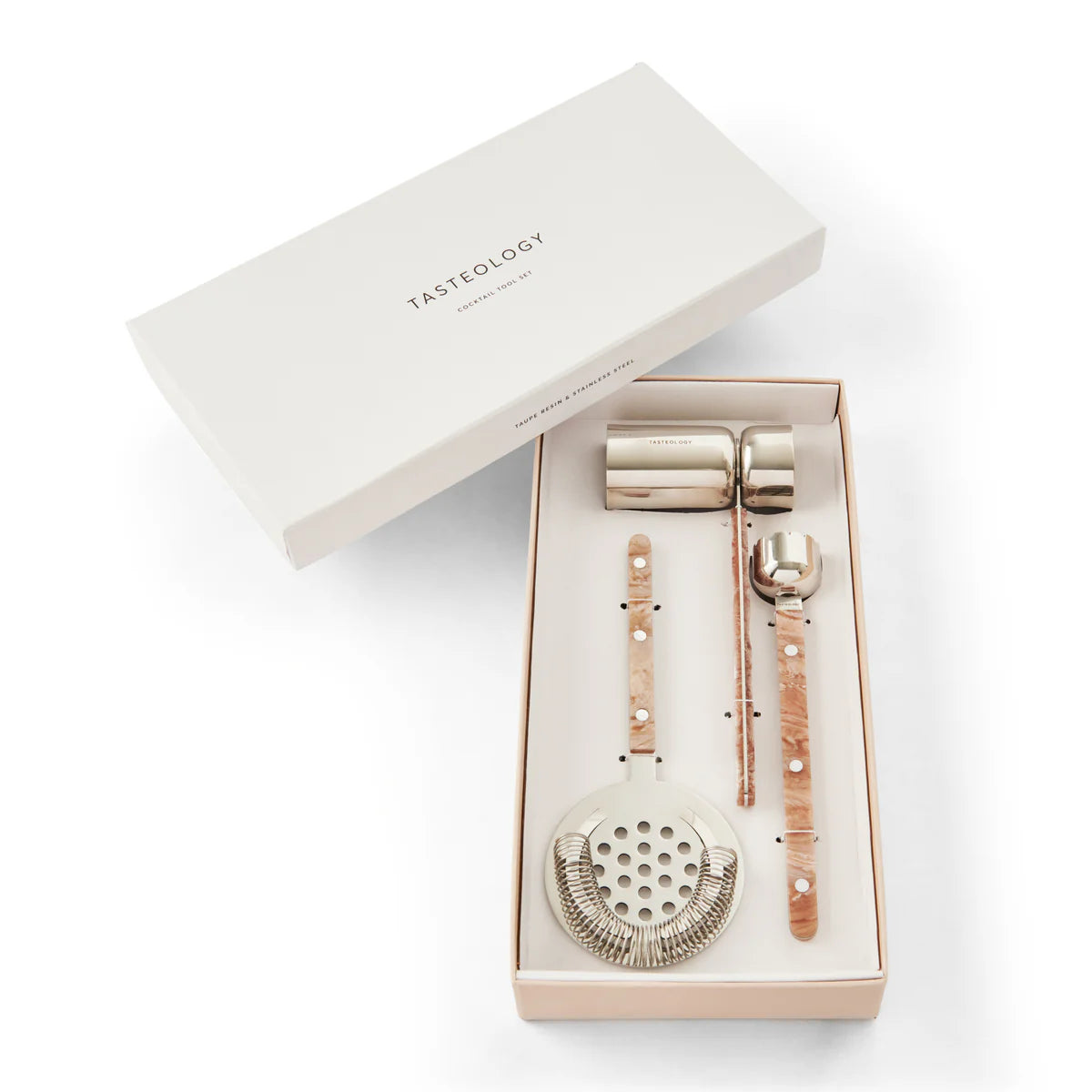 COCKTAIL TOOLS SET - TAUPE