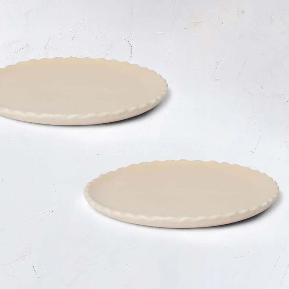 WAVE SIDE PLATE - Latte