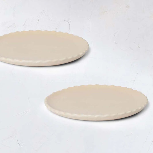 WAVE SIDE PLATE - Latte
