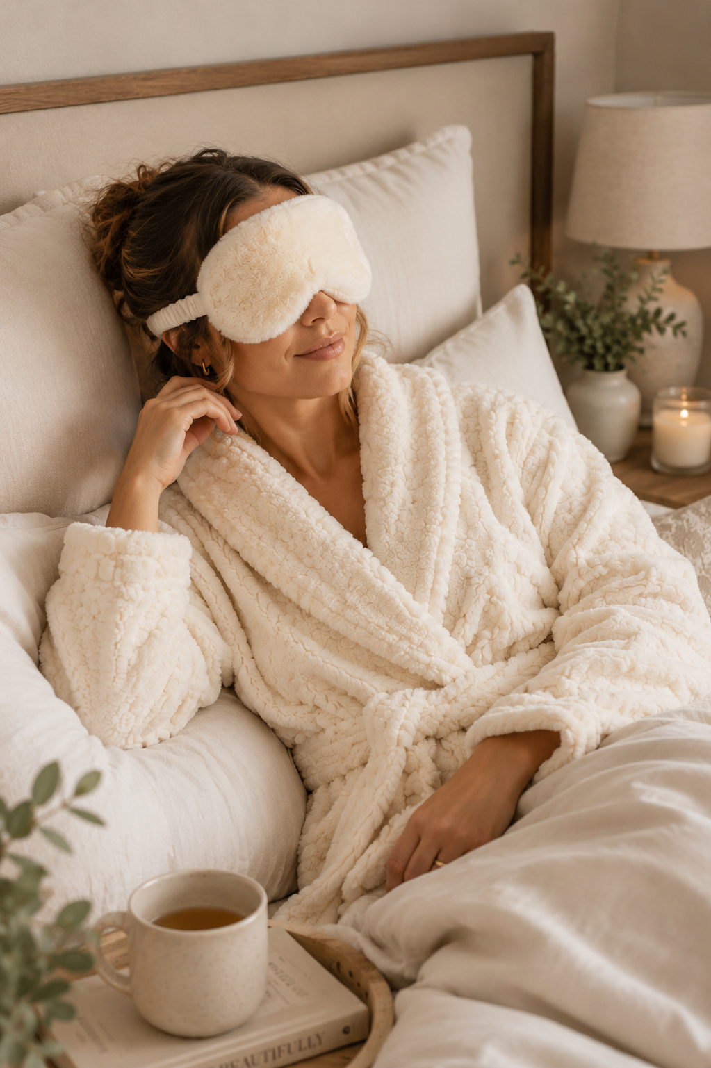Eye Mask – Cosy Luxe – Ivory