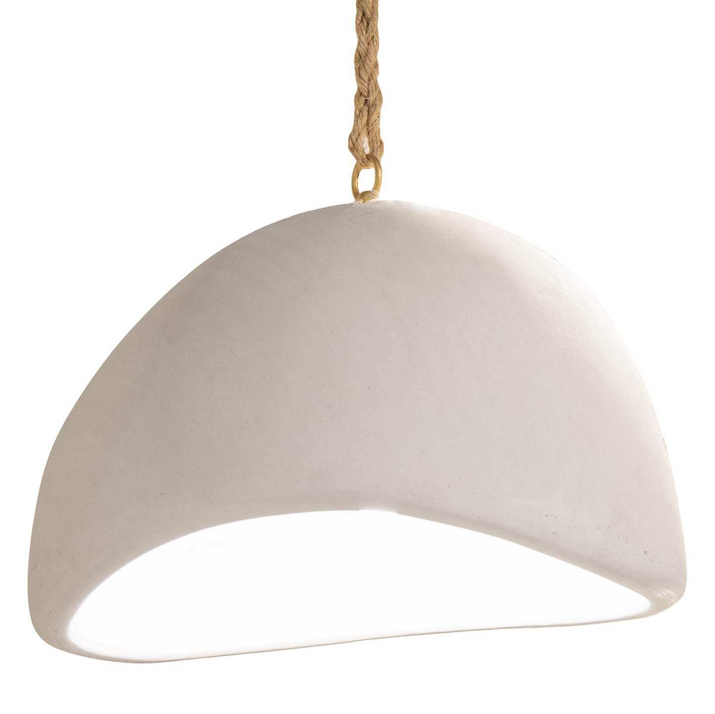 Omari White Concrete Pendant Light