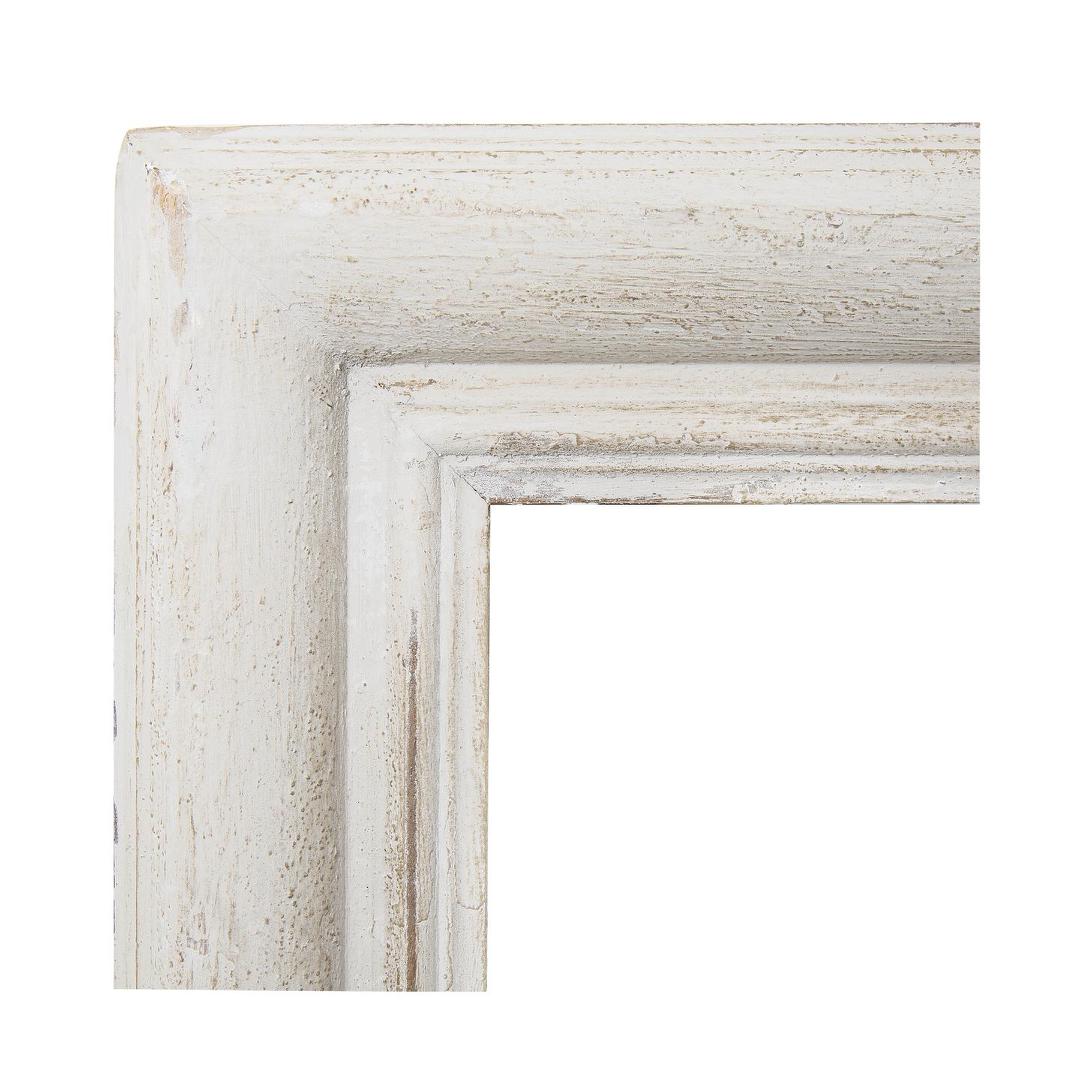 Hamptons Arched Mirror White Washed 1x1.5m Grey