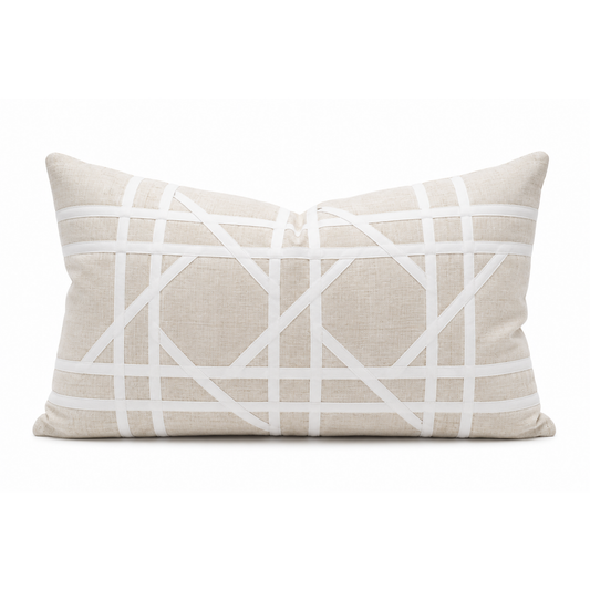 RIVIERA NATURAL LUMBAR CUSHION FEATHER FILLED