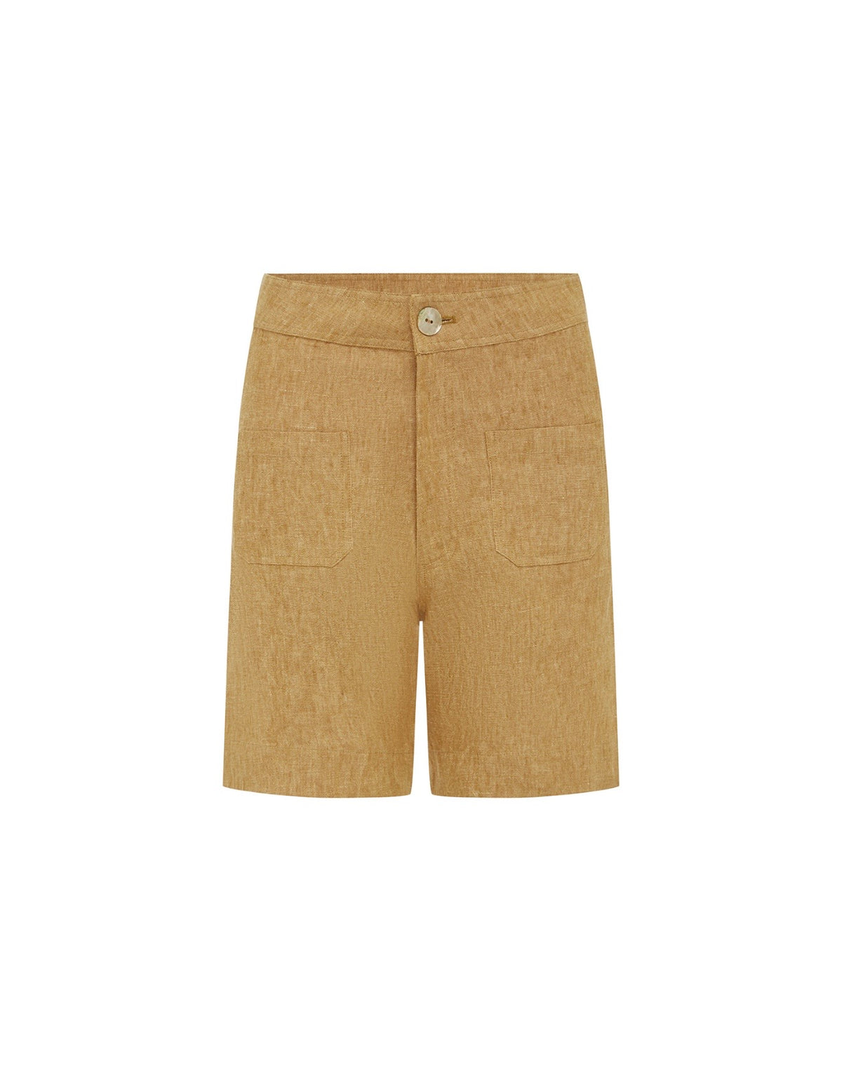 Scandi & Co. Linen Shorts Caramel