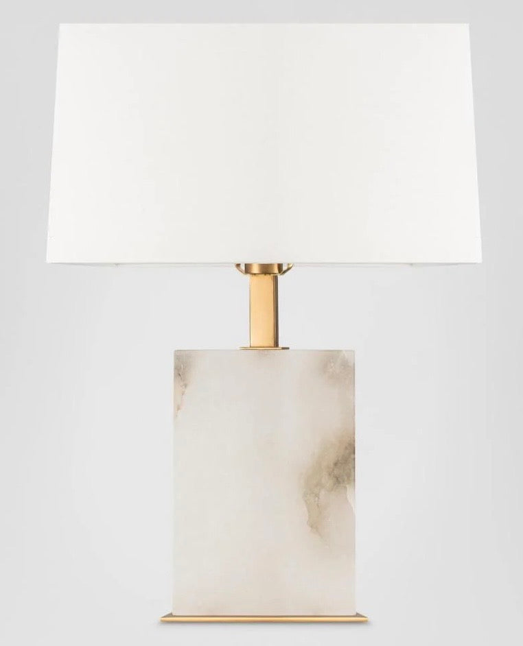 Roco Alabaster Table Lamp with Shade