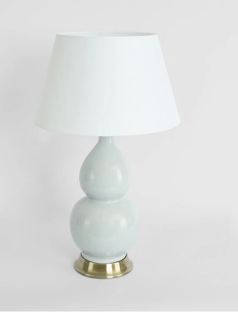 Terrigal Ceramic Pale Blue Table Lamp & Shade