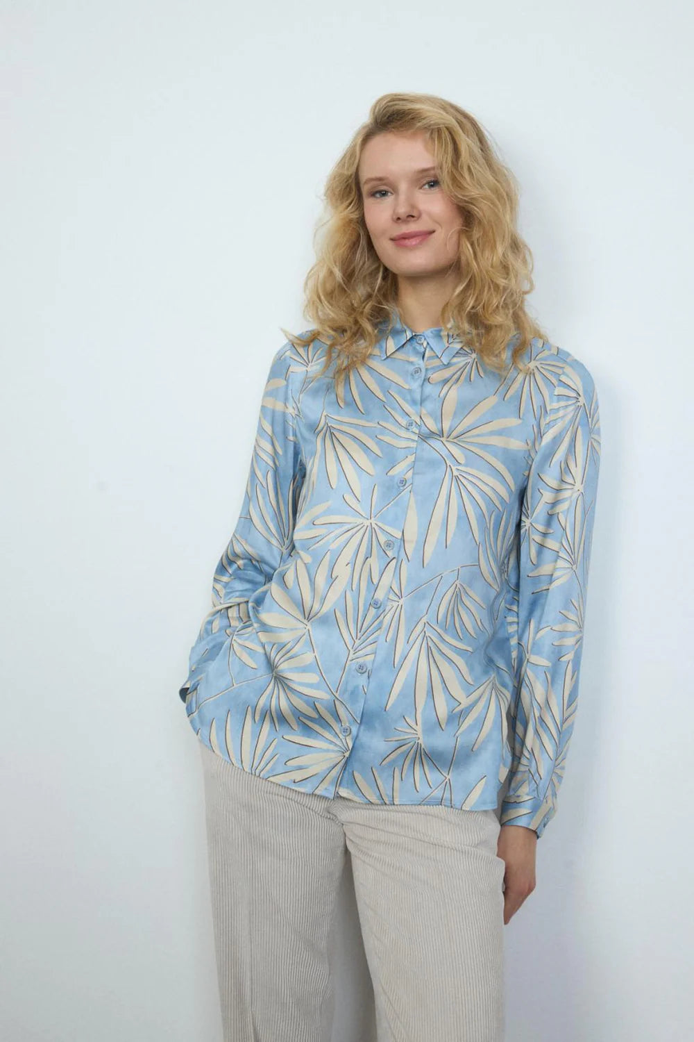 Baelo Printed Shirt – Blue