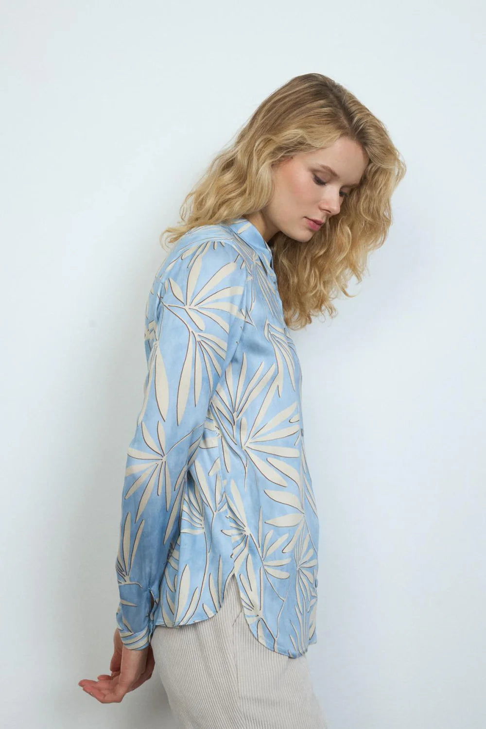 Baelo Printed Shirt – Blue