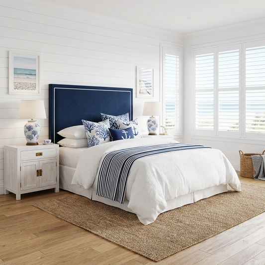 Lawson Bedhead – Navy Linen