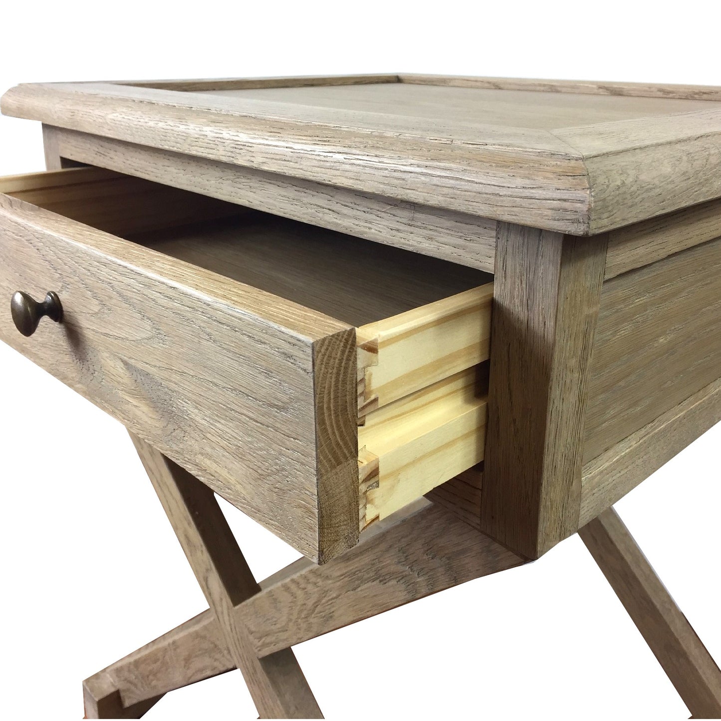Levi Side Table Weathered Oak