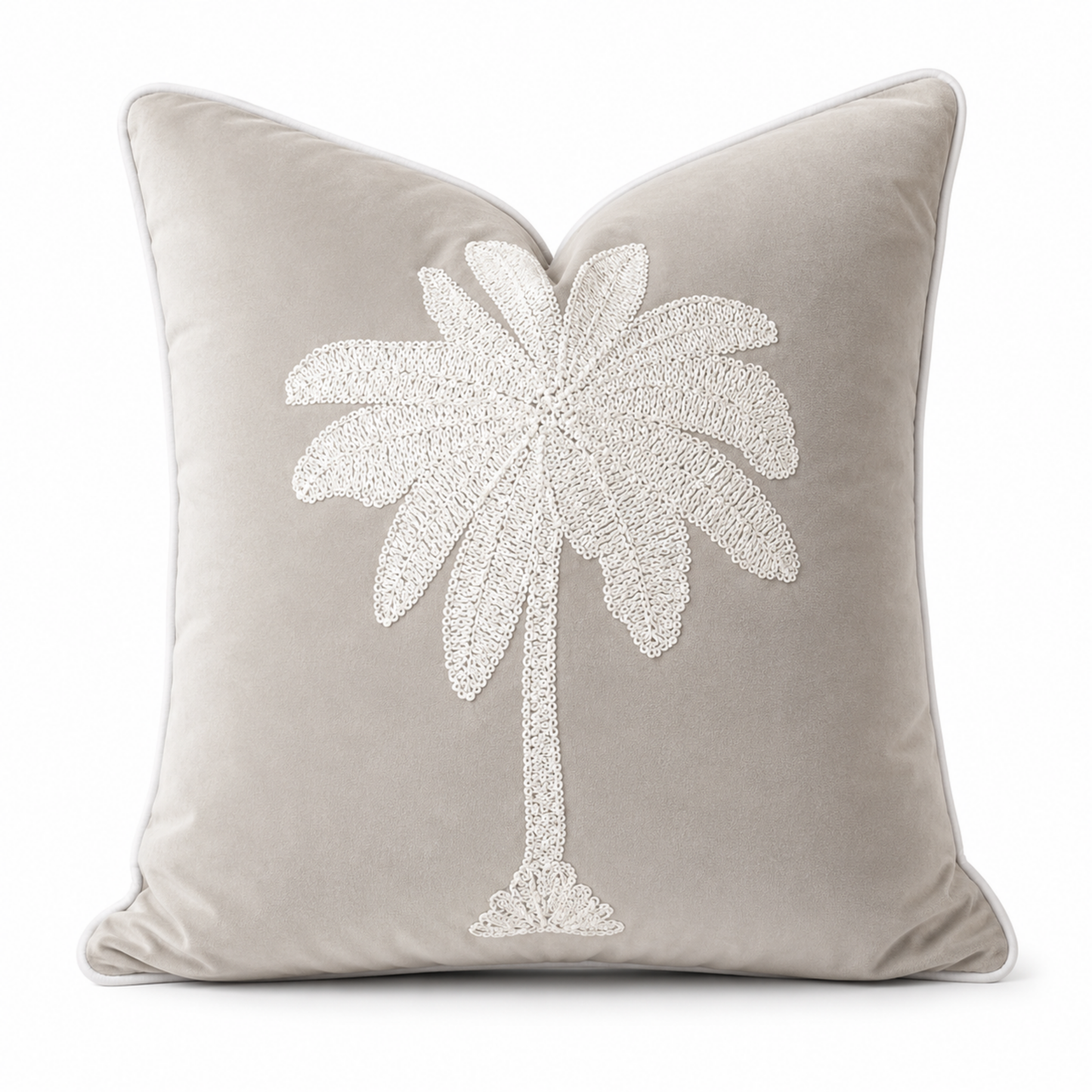 MAUI 1 PALM STONE CUSHION 50x50cm