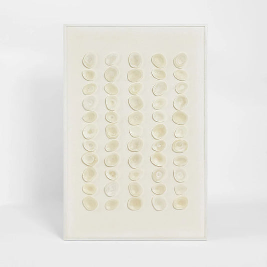 Maya Resin Wall Art 120 x 80cm White