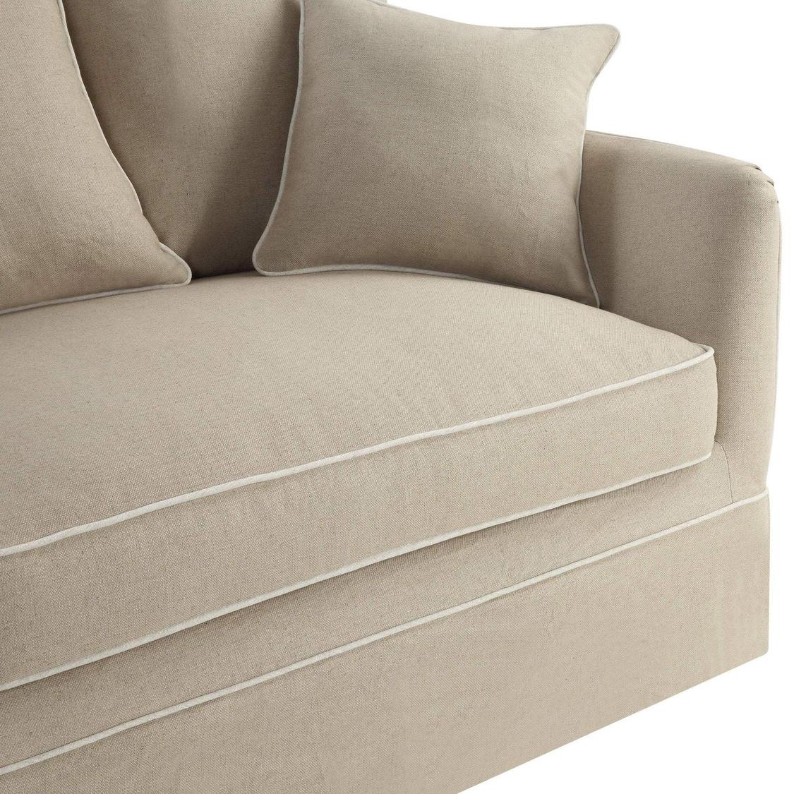 Noosa Hamptons 3 Seat Sofa Natural with Natural Piping