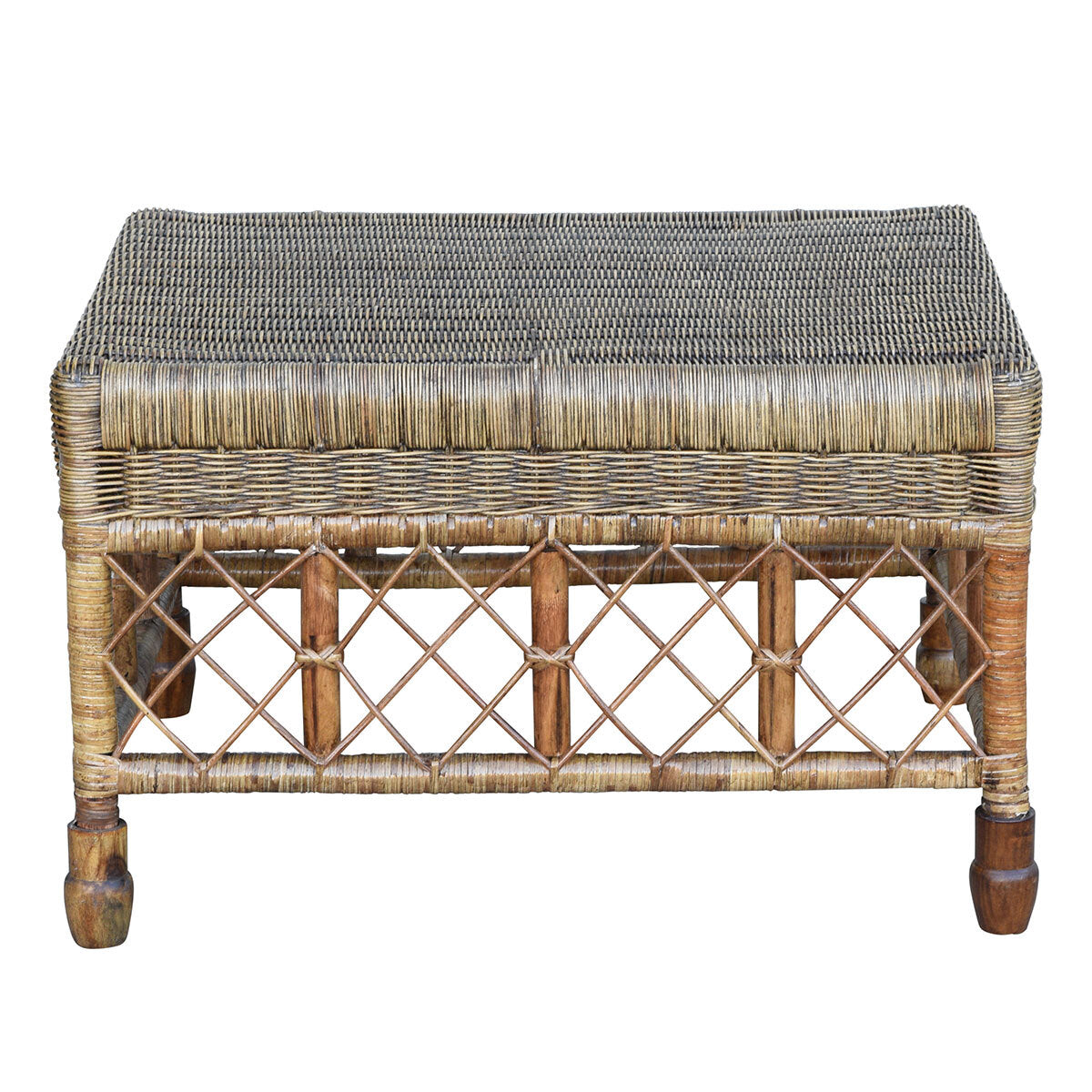 PLANTATION LATTICE OTTOMAN