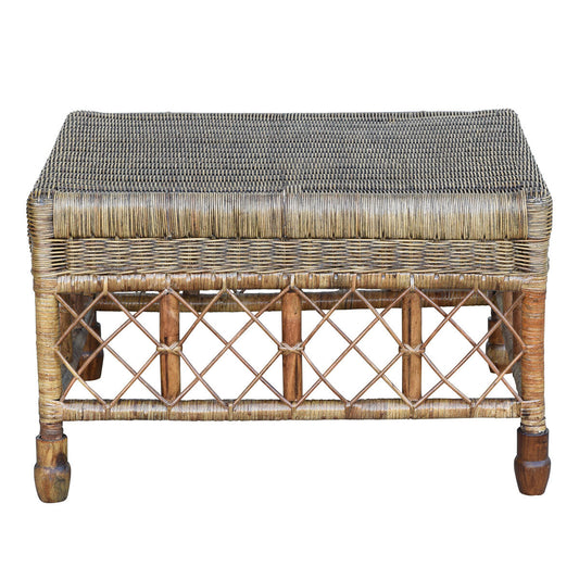 PLANTATION LATTICE OTTOMAN